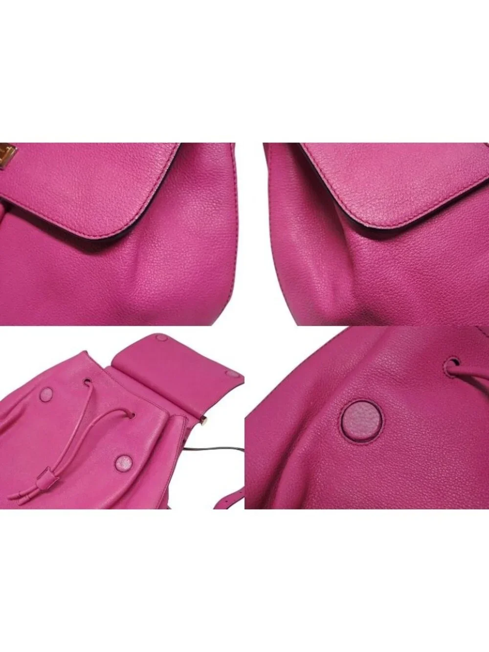 Dolce & Gabbana Backpack Leather Pink Gold